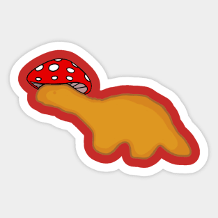 Brontosaurus Dino Nugget Mushie Sticker